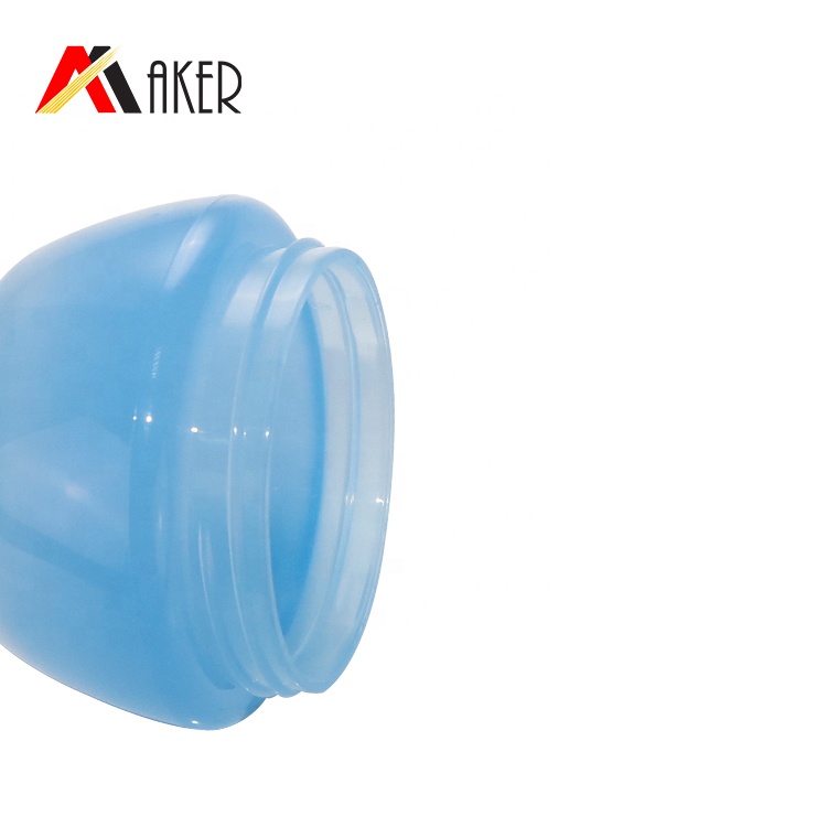 Empty 30 ml semi-transparent blue cheap pp cream jar for cosmetic with lid in stock