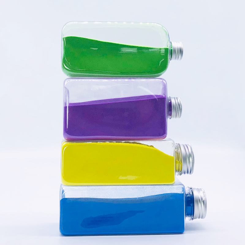 Empty 300ml 350ml 500ml square Juice Beverage Kombucha plastic Water Bottle With aluminum lid