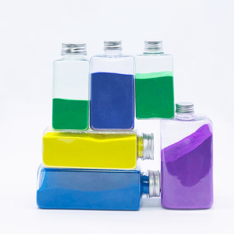 Empty 300ml 350ml 500ml square Juice Beverage Kombucha plastic Water Bottle With aluminum lid