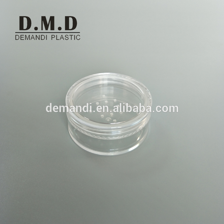 Empty 30grams 30 ml 8grams 8 ml cosmetic sifter powder jar with white lids top