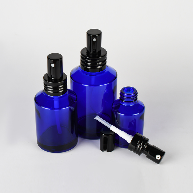 Empty 30ml 50ml 60ml 80ml 100ml 120ml clear amber frosted serum dropper bottle with gold silver black cap