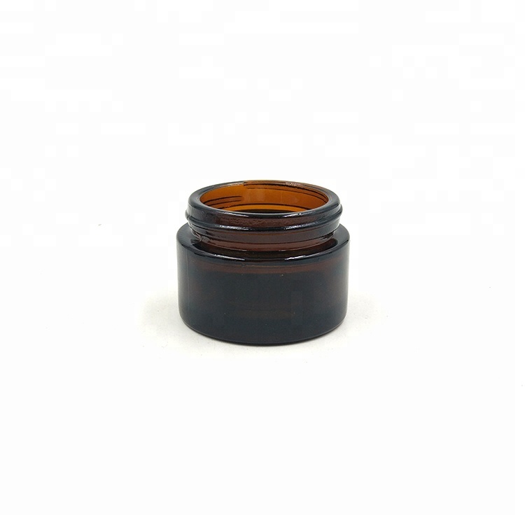Empty 30ml,60ml,120ml,250ml Amber Glass Jar For cosmetics