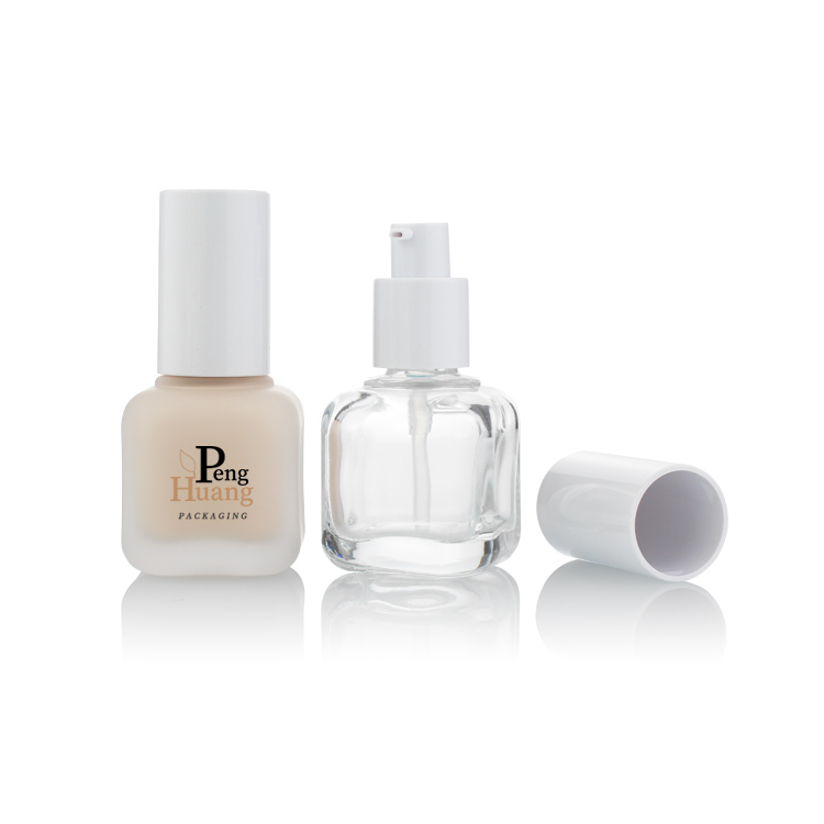 Empty 30ml Glass Liquid Cosmetic Container/ Foundation Bottle/ Cream Lotion Essential Oil Bottle