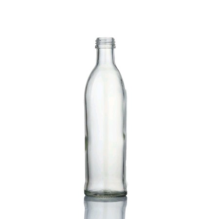 Empty 330ml 750ml 375ml 750ml flint silk screen printed mineral drinks beverage water juice glass bottle with 28mm ropp caps