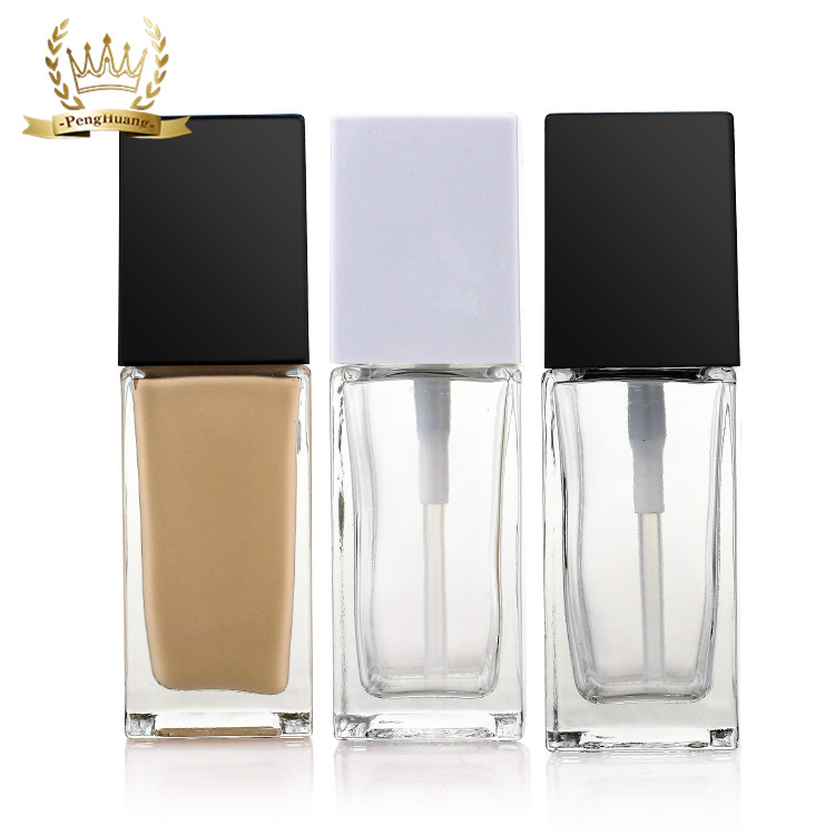 Empty 35ml Cosmetic Lotion Glass Bottle Skincare Packaging for Oil Serum Foundation Packing