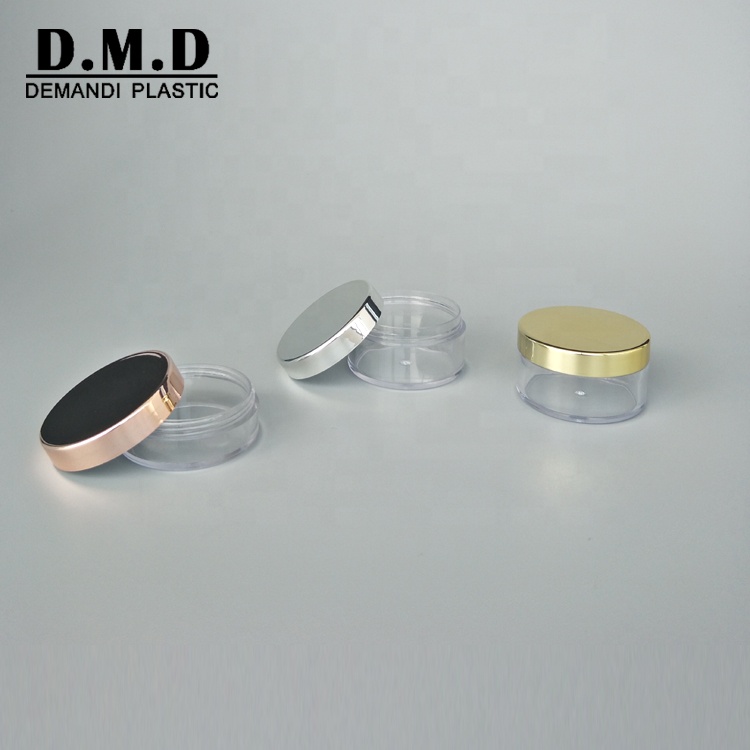 Empty 3ml 5ml plastic square round 10ml 20ml 30ml clear transparent lip scrub jar
