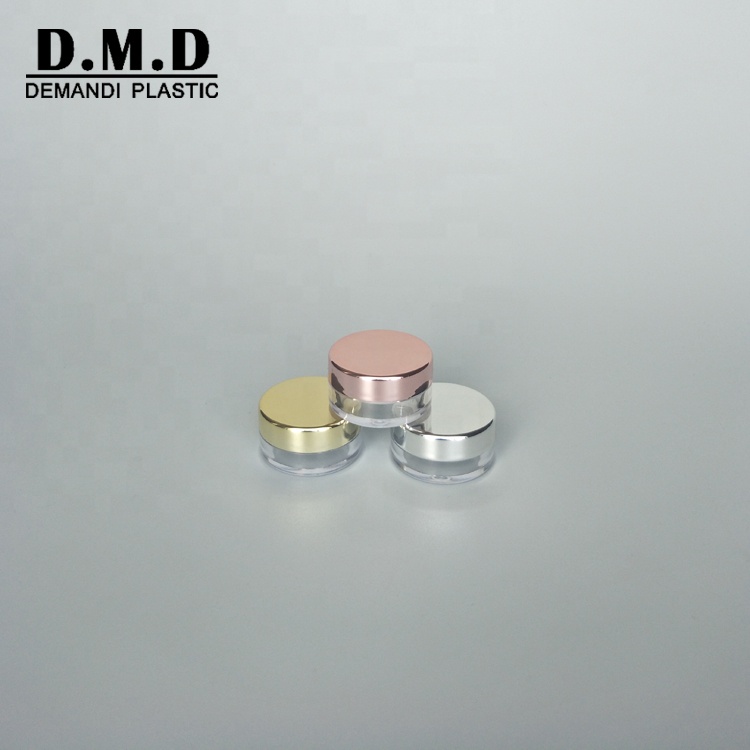 Empty 3ml 5ml plastic square round 10ml 20ml 30ml clear transparent lip scrub jar