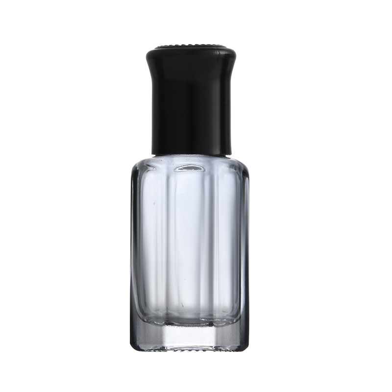Empty 3ml 6ml 10ml 12ml Color Octagonal Roller Glass Bottles Roll on Attar Glass Bottle for Essential Oil