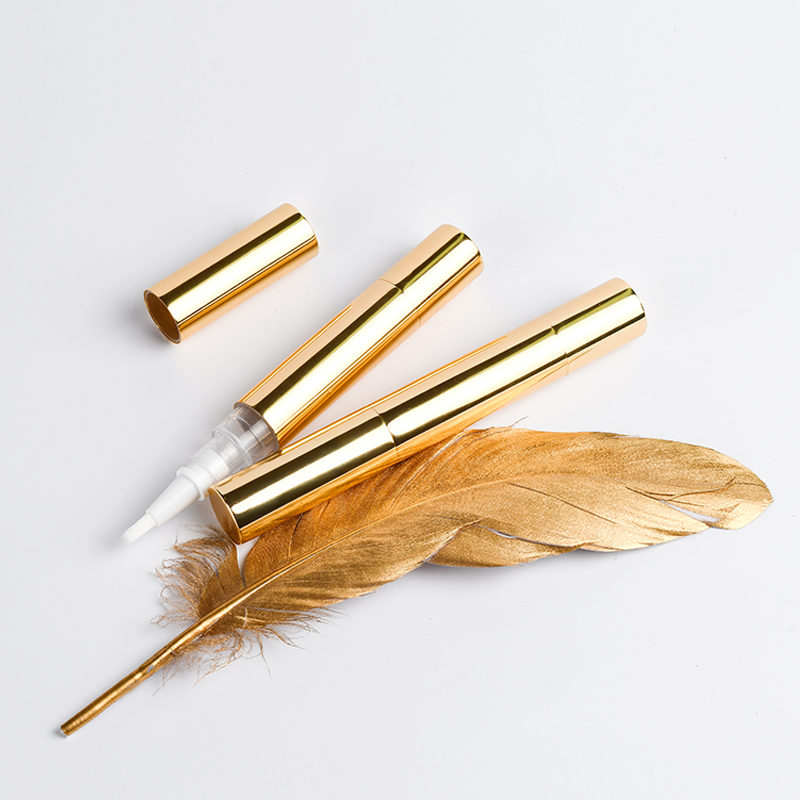 Empty 4ml 5ml Tooth Whitener Remove Stains White Teeth Whitening Twist Pen aluminum cuticle oil pen with brush applic