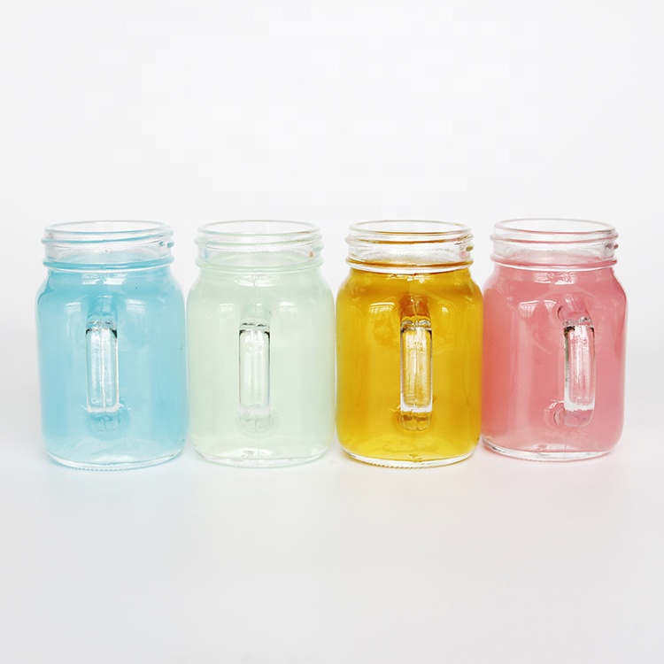 Empty 4oz Glass Mason Shot Jar Glass Mason Mug With Screw Lid For Fruit Wine