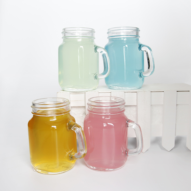 Empty 4oz Glass Mason Shot Jar Glass Mason Mug With Screw Lid For Fruit Wine