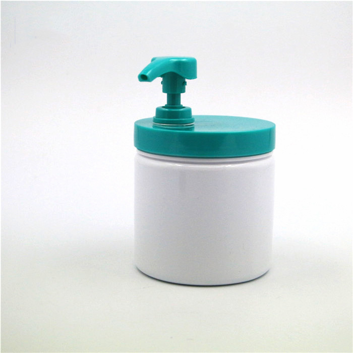 Empty 500ml plastic PET cosmetic water shampoo pump bottles / plastic big size lotion jars with lotion pump