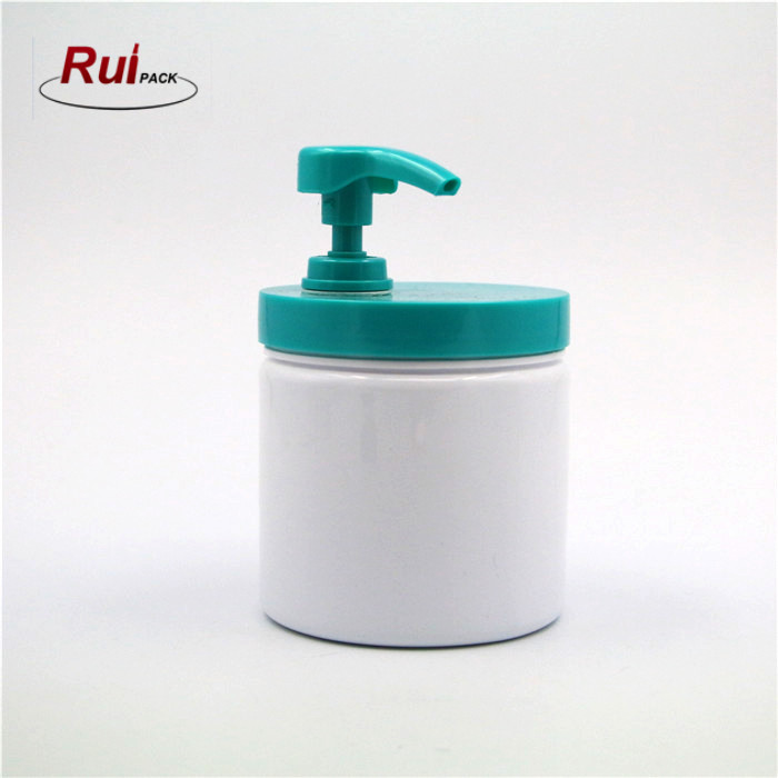 Empty 500ml plastic PET cosmetic water shampoo pump bottles / plastic big size lotion jars with lotion pump