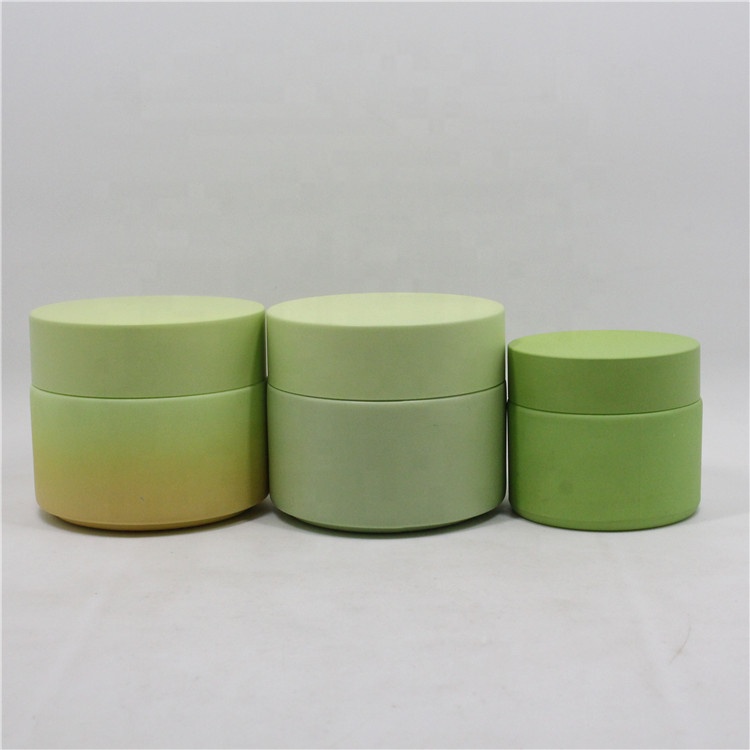 Empty 50g 100g cosmetic make up containers white porcelain glass jar cosmetic cream packaging