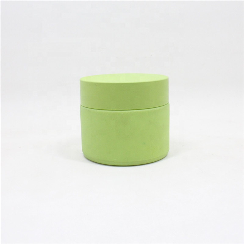 Empty 50g 100g cosmetic make up containers white porcelain glass jar cosmetic cream packaging