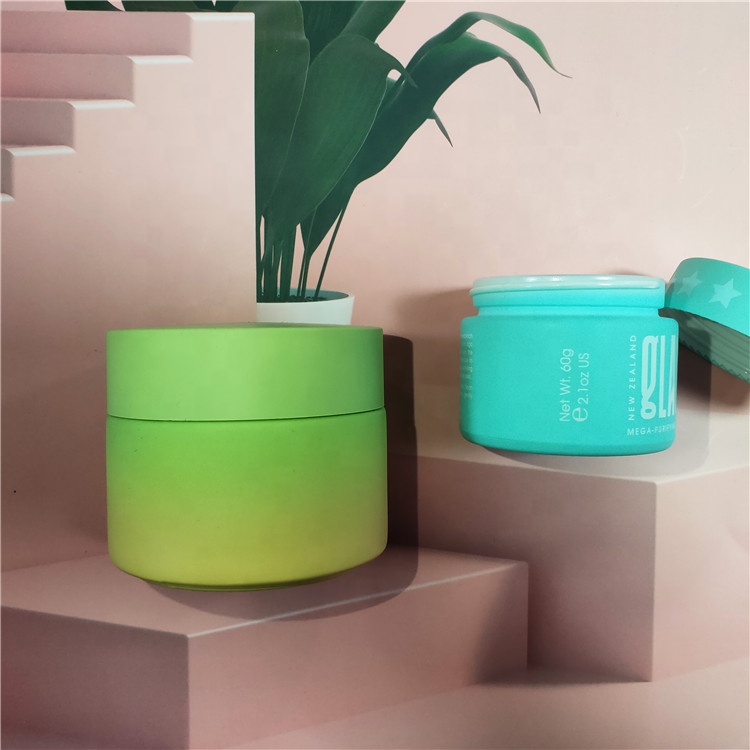 Empty 50g 60g 2.1oz cosmetic make up containers white porcelain glass jar cosmetic cream container 50ml 60ml face mask jar