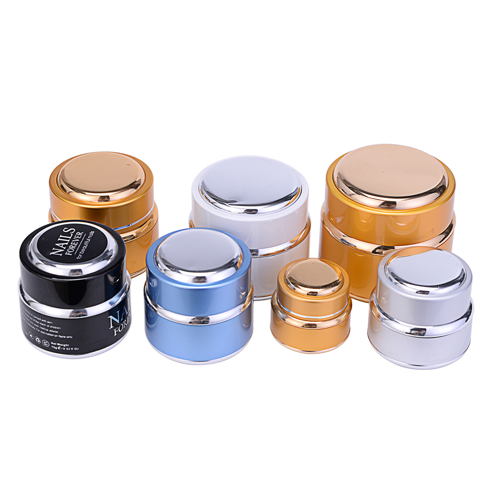 Empty 50g Black Cosmetic Cream Jar Hot Aluminum Jar Package