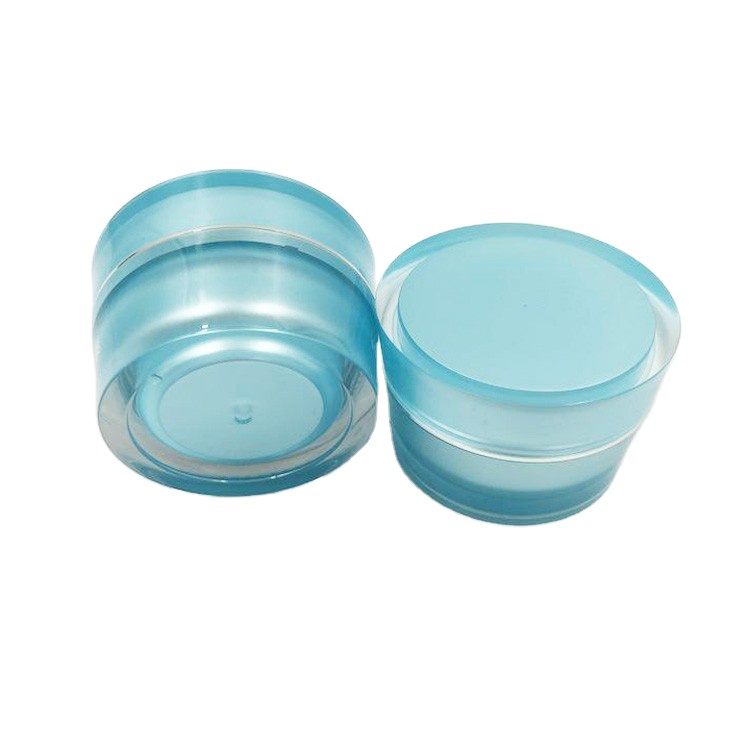 Empty 50g plastic skin care jar for nature body butter