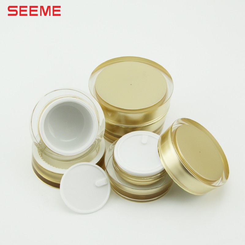 Empty 50g plastic skin care jar for nature body butter