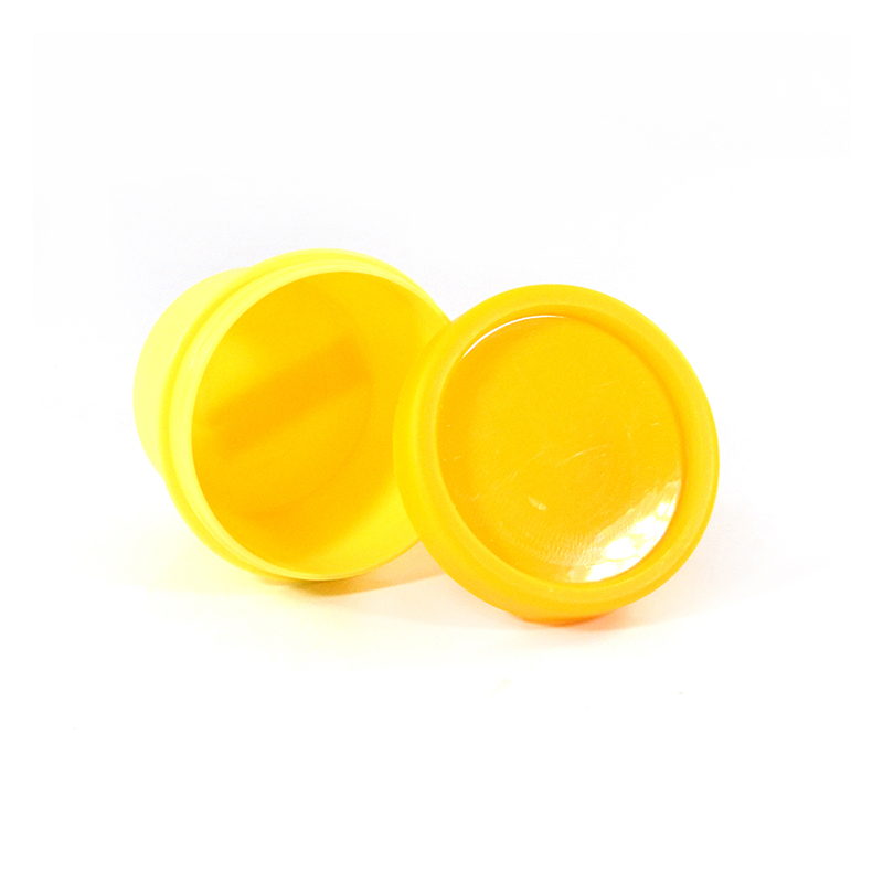 Empty 50g plastic skin care packaging black yellow pink face cream containers cosmetic jar