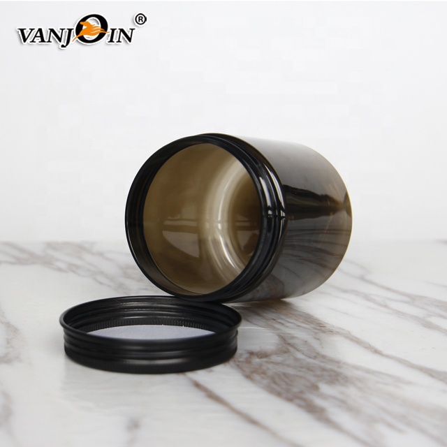 Empty 50ml 100ml 120ml 150ml 200ml Cosmetic Packaging Clear PET Plastic Eye Cream Jar With Aluminum Lid