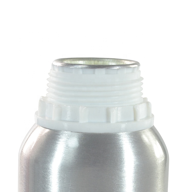 Empty 50ml 100ml 150ml 250ml aluminum essential oil bottle with tamper evident cap