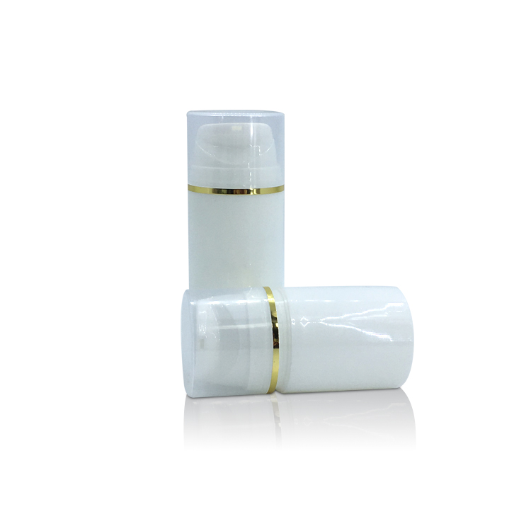 Empty 50ml 100ml PP Plastic Cosmetic Vacuum Foundation Shaving Cream Sunscreen Packaging Airless Lotion Bottle with Cap