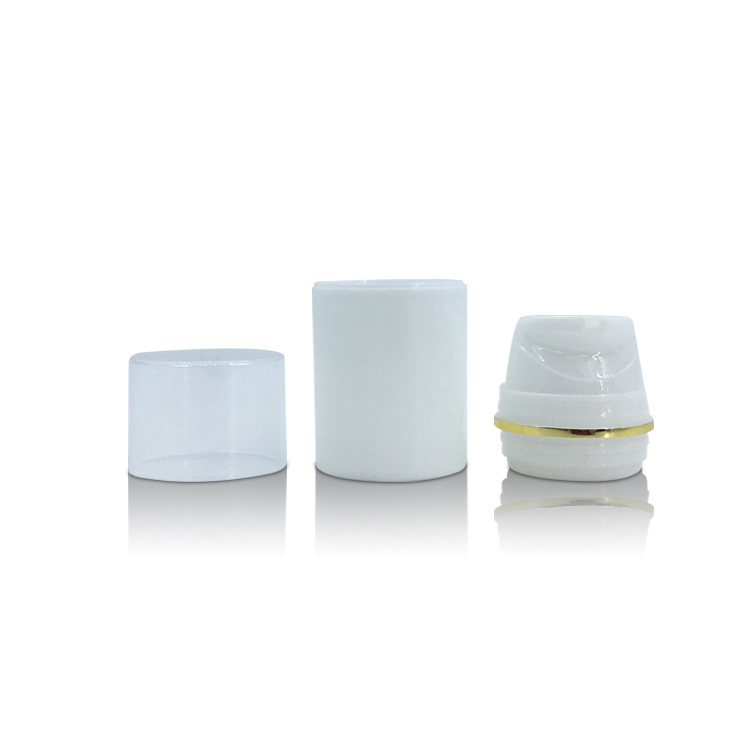 Empty 50ml 100ml PP Plastic Cosmetic Vacuum Foundation Shaving Cream Sunscreen Packaging Airless Lotion Bottle with Cap