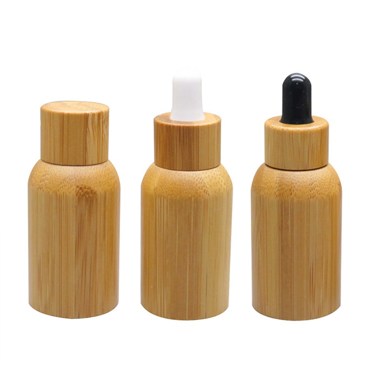 Empty 5ml 10ml 15ml 20ml 30ml 50ml 100ml Bamboo Dropper Bottle for Essential Oil