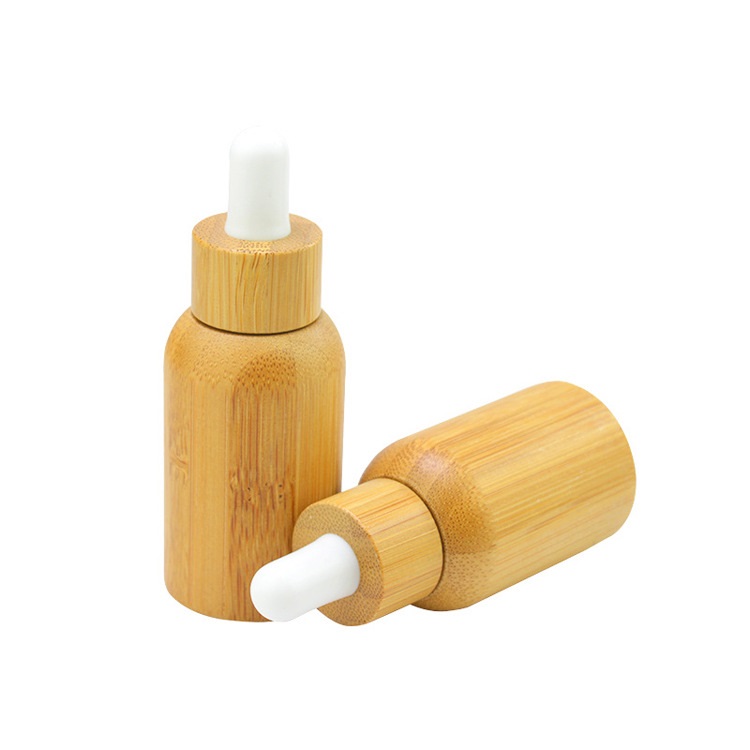 Empty 5ml 10ml 15ml 20ml 30ml 50ml 100ml Bamboo Dropper Bottle for Essential Oil