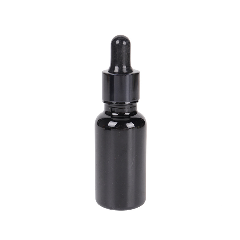 Empty 5ml 10ml 15ml 20ml 30ml 50ml 100ml Black Glass Essential Oil Dropper E-Liquid Bottles with Pipette Bottle