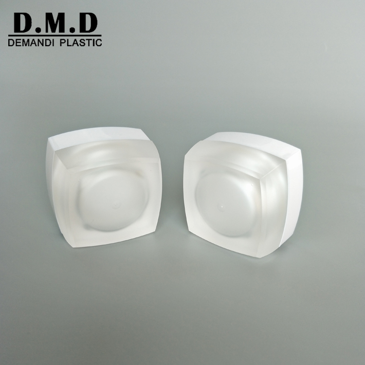 Empty 5ml 10ml 15ml 30ml 50ml empty face serum cream cosmetic square frosted jar with white top