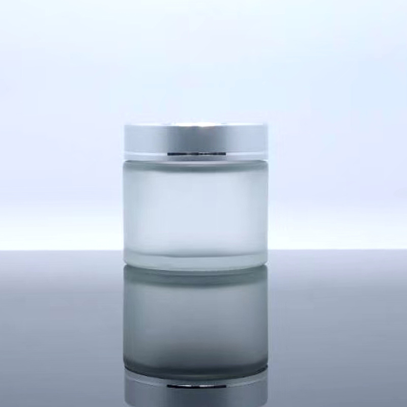 Empty 5ml 10ml 15ml 30ml 60ml clear frosted cosmetic glass jar cream jar with lid with custom colors envase cosmetico vidrio