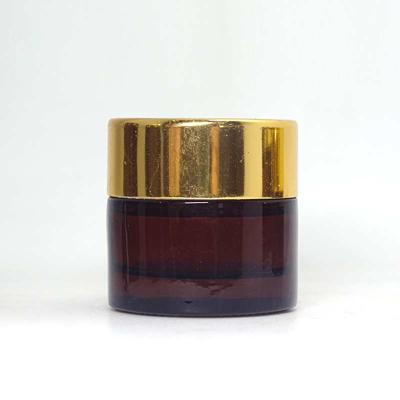 Empty 5ml 15ml 30ml 60ml Amber Glass Jar For cosmetics