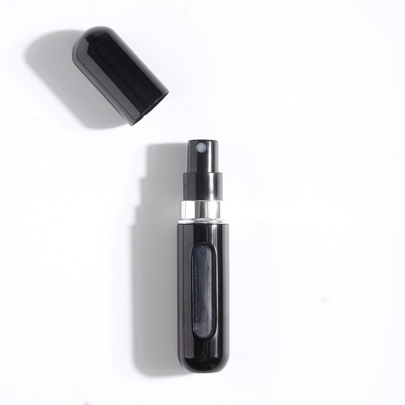 Empty 5ml Mini Portable Pocket Parfum Atomizer Bottom Refillable Spray Perfume Aluminum Atomizer Cosmetic Aluminum Bottle