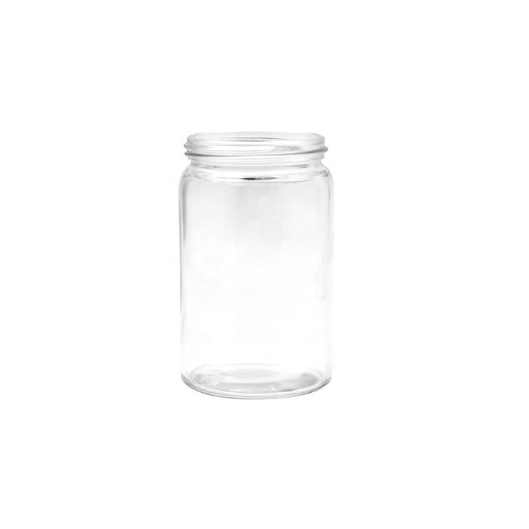 Empty 8 oz Glass Condiment Container Seasoning Spice Jars With Lid and Spoon Salt Sugar Storage Pots