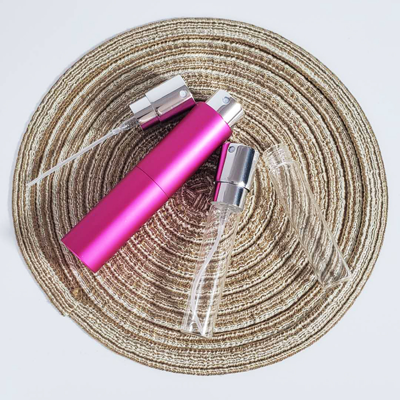 Empty 8ml 10ml Fashion Travel Round 15ml 20ml Aluminum Refill Perfume Atomizer Bottle Spray