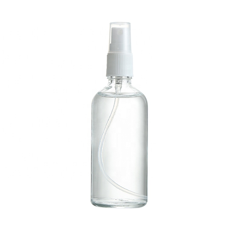 Empty 8oz 16oz 500ml Refillable Amber glass spray bottle with black trigger sprayers