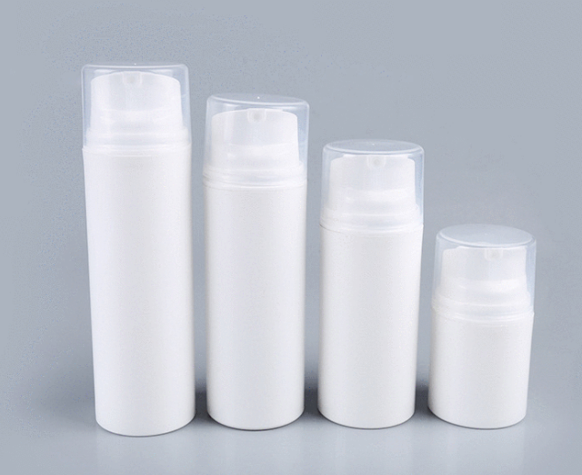 Empty ABS Airless Bottle 20ml 30ml 50ml Clear Frost Lotion Plastic Bottle For Cosmetic Packing