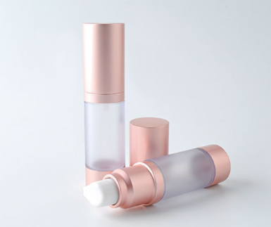 Empty ABS Airless Bottle 20ml 30ml 50ml Clear Frost Lotion Plastic Bottle For Cosmetic Packing