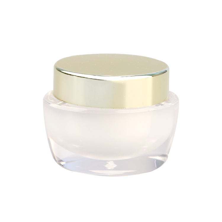 Empty Acrylic Oval Shape Face Cream Jars Cosmetics Packaging Packing