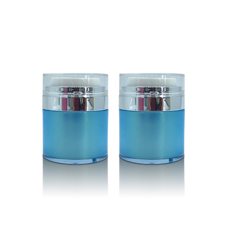 Empty Airless Facial-pack Neck Care Cream Packaging Vacuum Press Cream Plastic Jar 50g