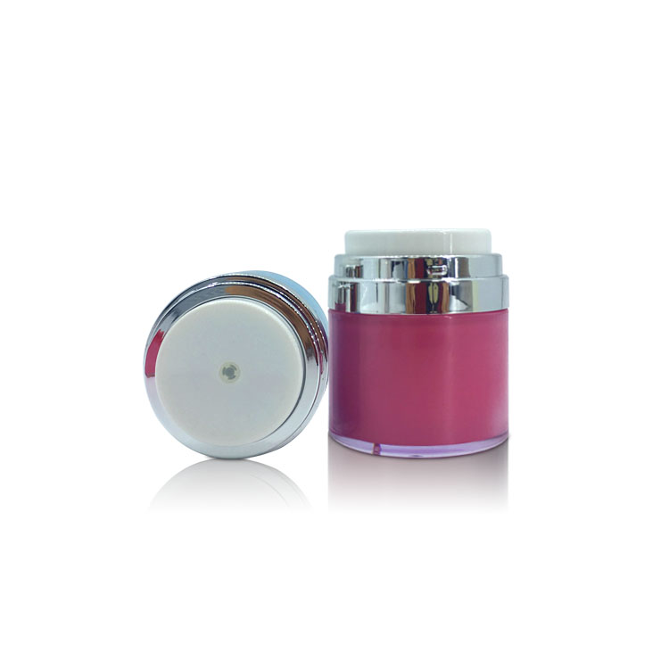 Empty Airless Facial-pack Neck Care Cream Packaging Vacuum Press Cream Plastic Jar 50g