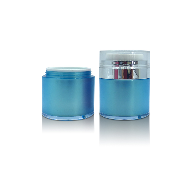 Empty Airless Facial-pack Neck Care Cream Packaging Vacuum Press Cream Plastic Jar 50g