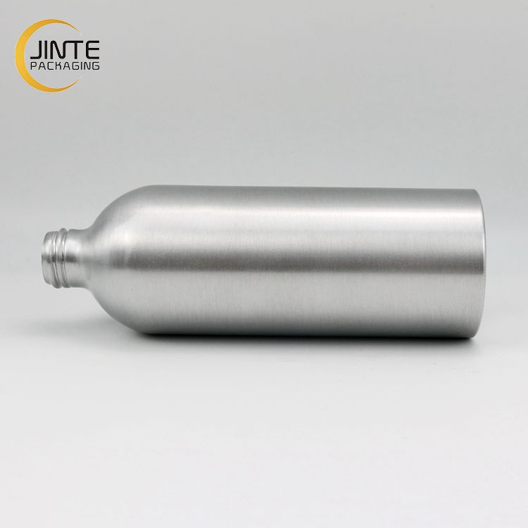 Empty Aluminum Cosmetic Packaging Bottle Metal Packaging 150ml 250ml 300ml 400ml 500ml Silver Alum Bottle With Screw Lid