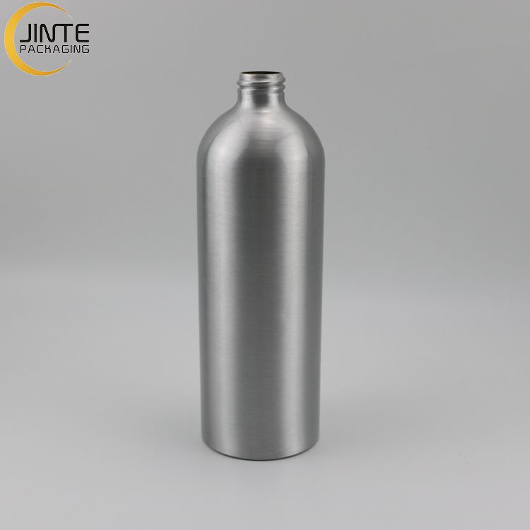 Empty Aluminum Cosmetic Packaging Bottle Metal Packaging 150ml 250ml 300ml 400ml 500ml Silver Alum Bottle With Screw Lid