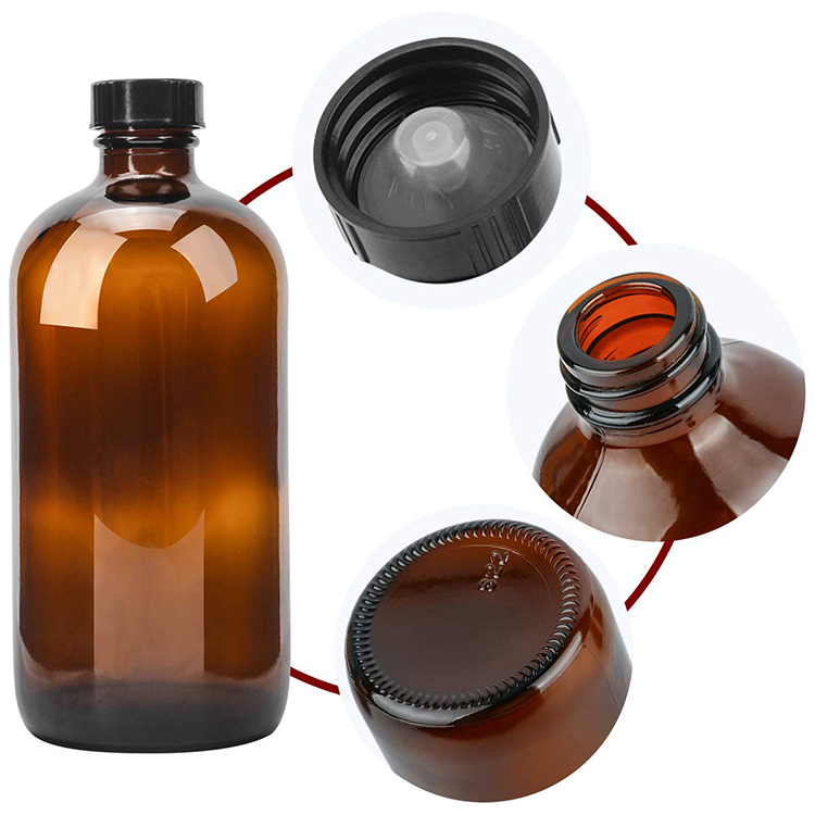 Empty Amber 8 oz16 oz Glass Spray Bottles Container For Essential Oils Cleaning Products With Trigger Sprayer Leak Proof Cap