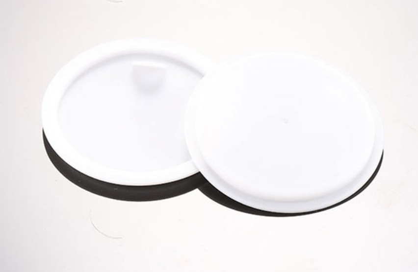 Empty Amber Round Glass Jars with White Inner Liners and black Lids High End Glass Containers for Cream