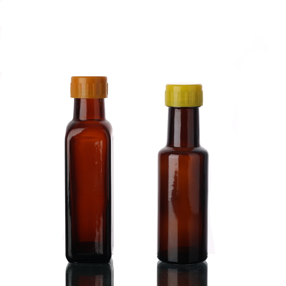 Empty Antique Square Round 100ml 250ml 500ml 750ml 1000ml Green Marasca Edible Cooking Glass Olive Oil Bottle