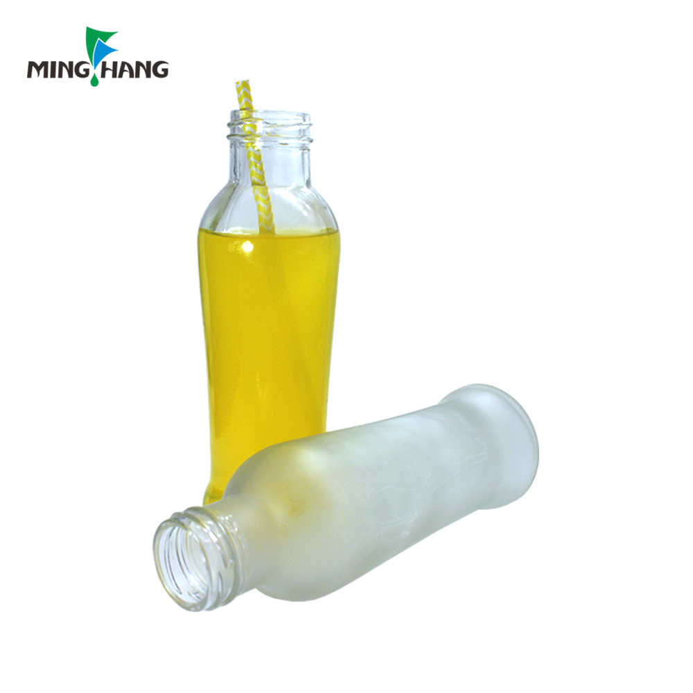 Empty Beverage Glass Juice Bottle Cold Pressed Juice Glass Bottle With Metal Lid